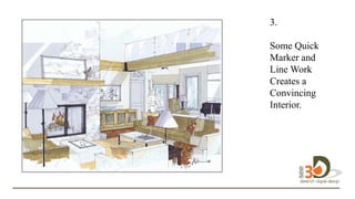3.
D
Some Quick
Marker and
Line Work
Creates a
Convincing
Interior.D.
 