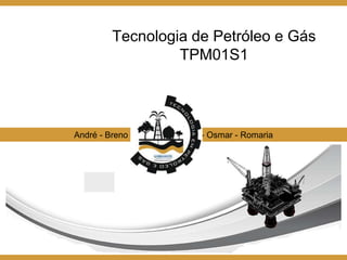 Tecnologia de Petróleo e Gás
TPM01S1
André - Breno - Flávio - Lenilson - Osmar - Romaria
 