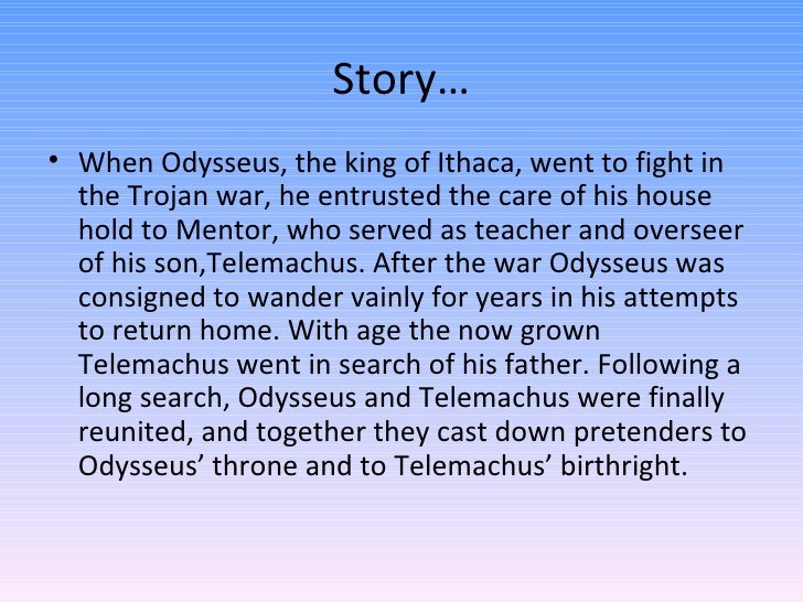 telemachus odysseus father son relationship Father-son relationships in the odyssey the father-son relationships odysseus-telemechus laertes-odysseus poseidon-polyphemus. telemachus odysseus father son relationship Father-son relationships in the odyssey the father-son relationships odysseus-telemechus laertes-odysseus poseidon-polyphemus.