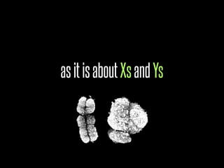 as it is about Xs and Ys
 