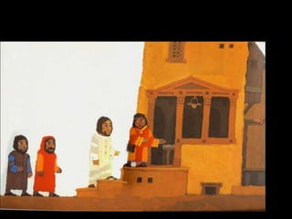 Zacheüs neemt Jezus mee naar zijn huis
en laat Hem binnen.

 