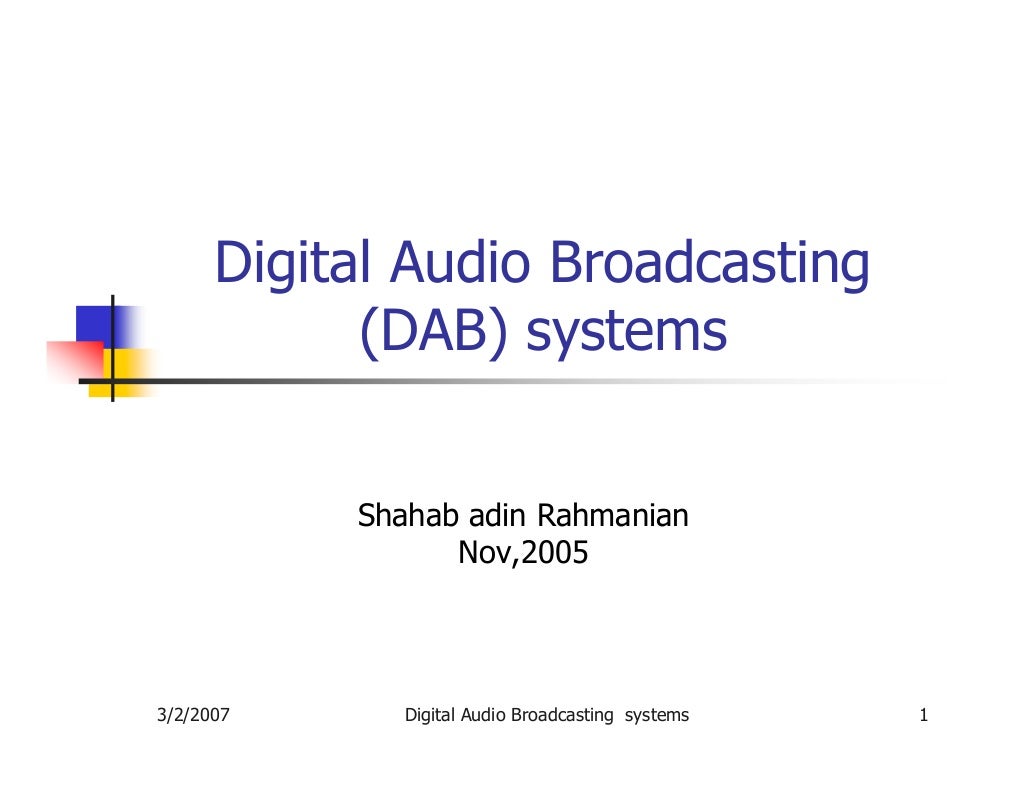 digital audio broadcasting