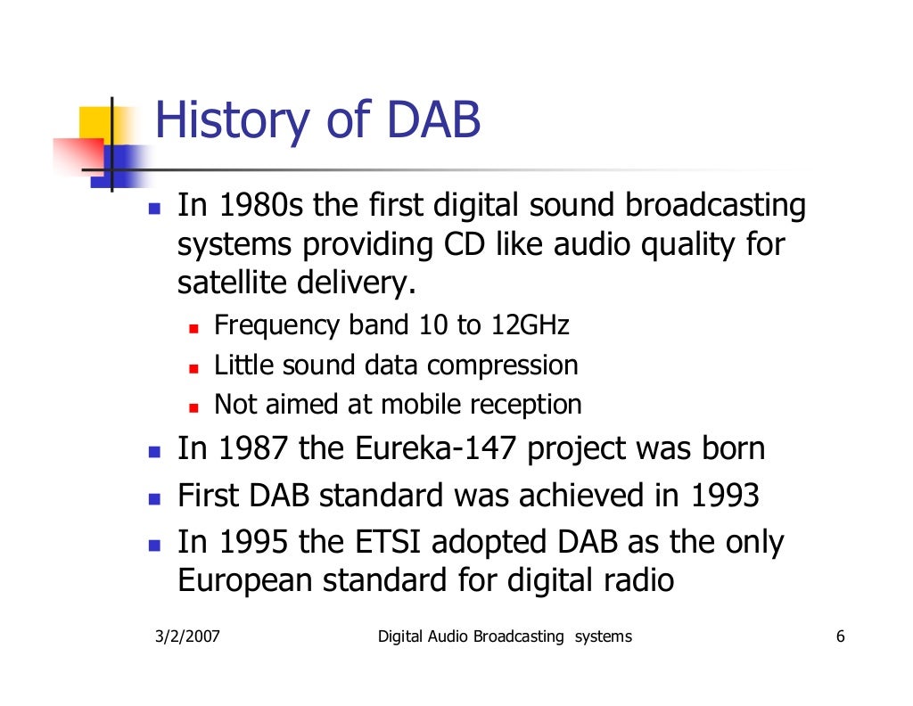 digital audio broadcasting