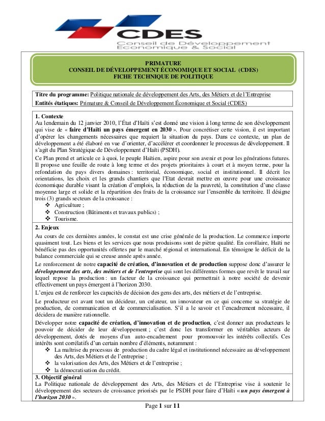 Fiche metier developpeur economique