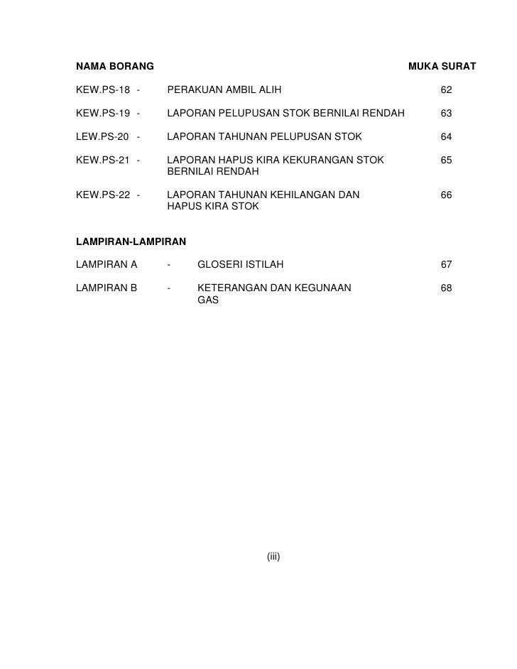 Pp052009 Pengurusan Stor Kerajaan