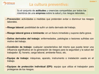 Prevención de Riesgos Laborales: Salud y Seguridad en el Trabajo | PPTX