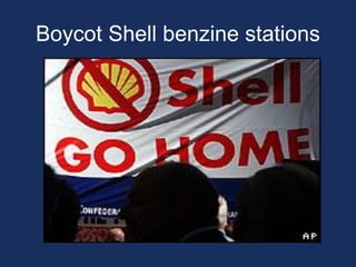 Boycot Shell benzine stations  