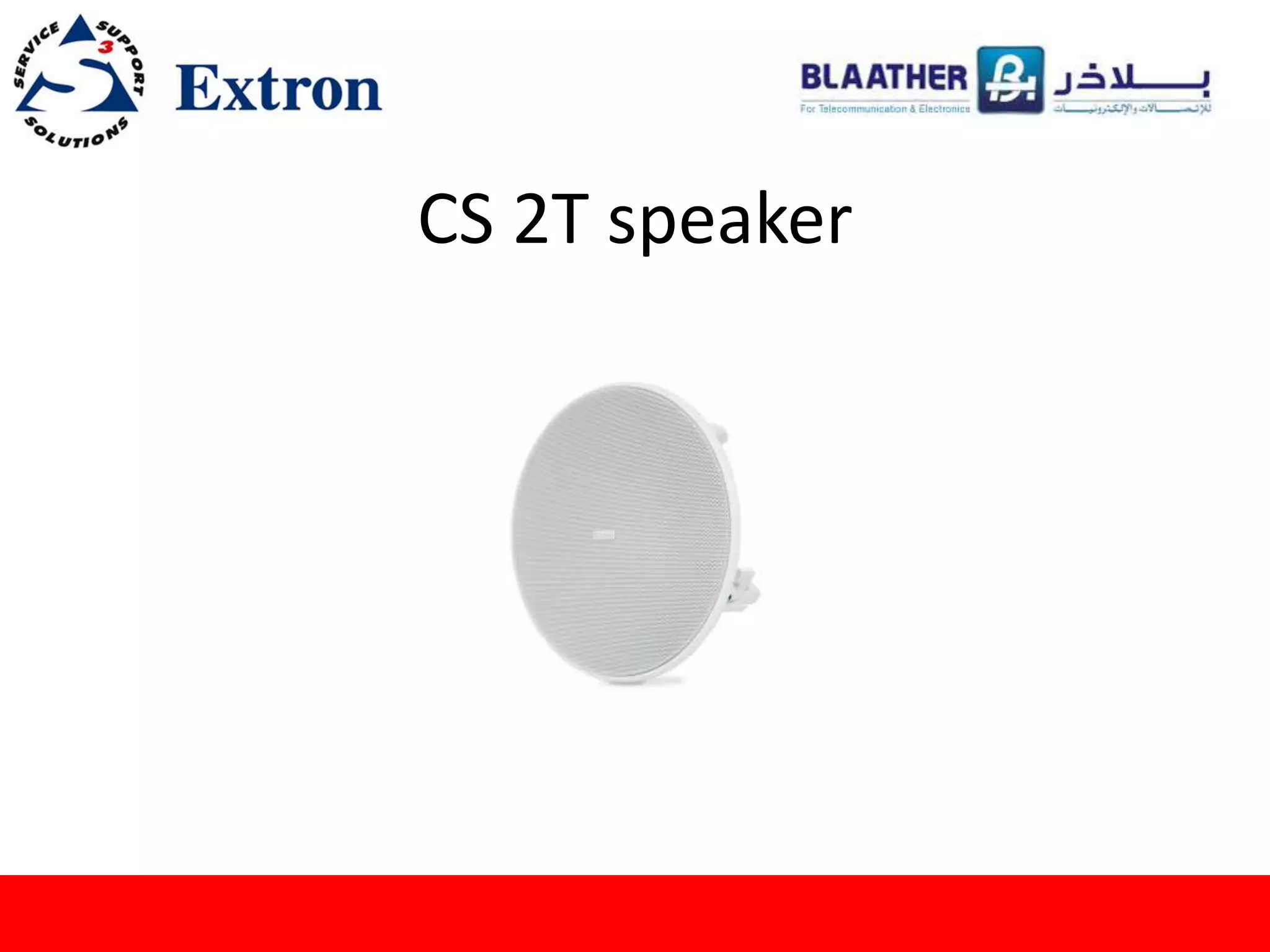 CS 2T speaker
 