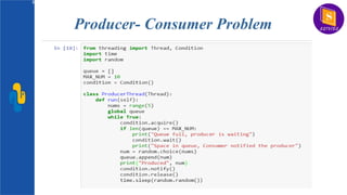 Multithreading in python concept of computer Engineering. | PPTX