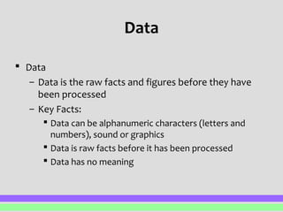 Pp1 data, information & knowledge | PPT | Computing | Technology ...