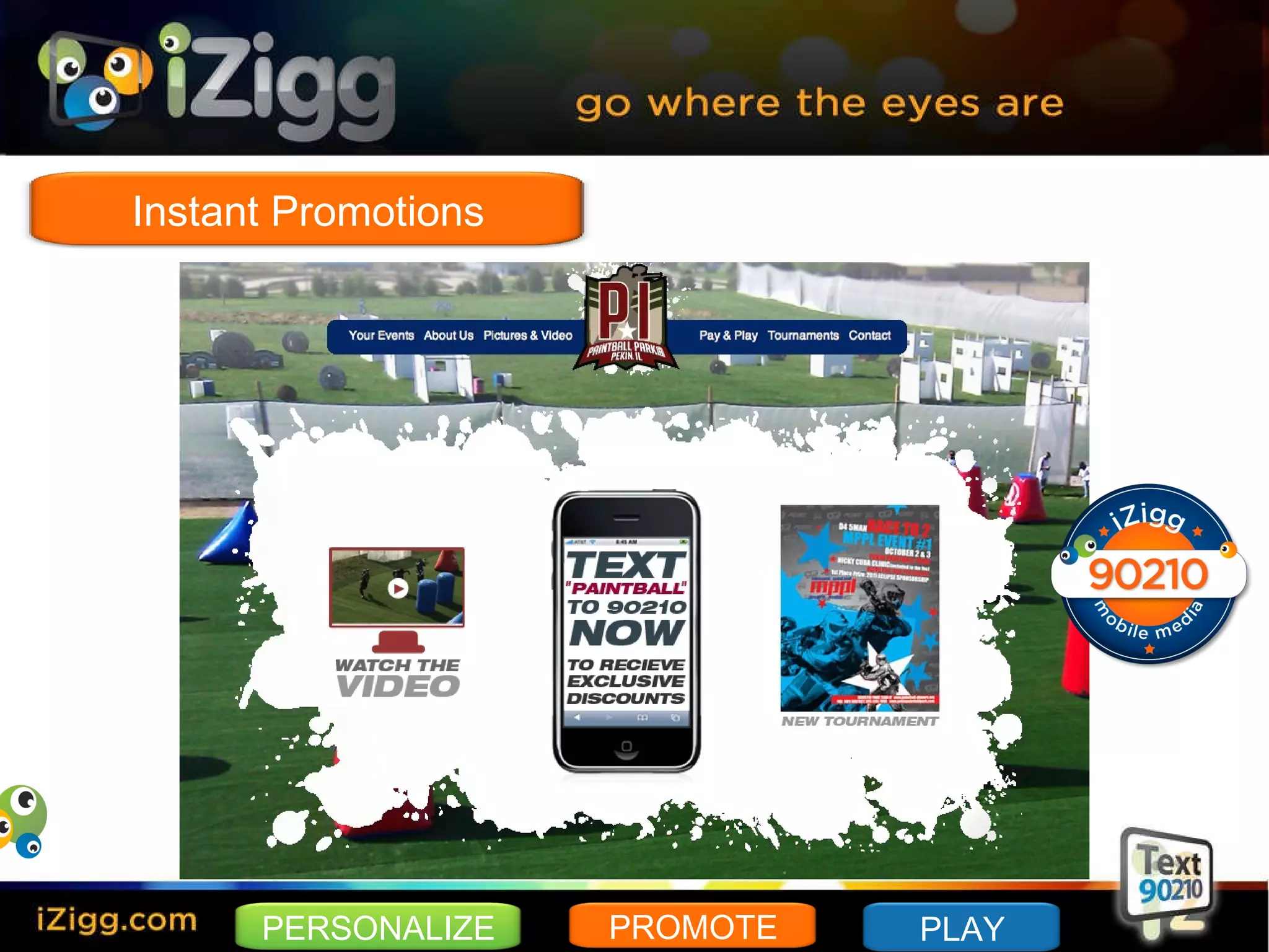 PERSONALIZE PROMOTE PLAY Instant Promotions 