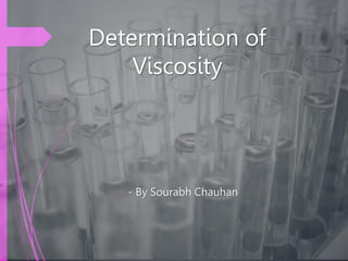 Determination of
Viscosity
- By Sourabh Chauhan
 