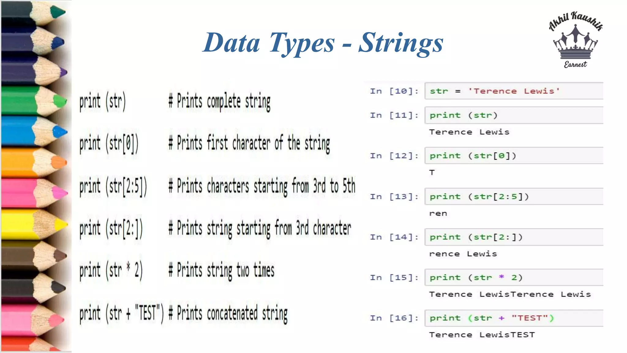 Python Data-Types | PPT