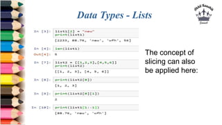 Python Data-Types | PPTX