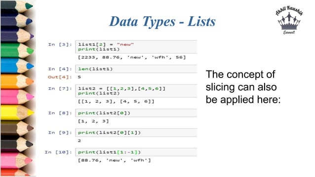 Python Data-Types | PPTX | Programming Languages | Computing