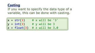 python- Variables and data types | PDF | Programming Languages | Computing