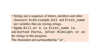 python- Variables and data types | PDF