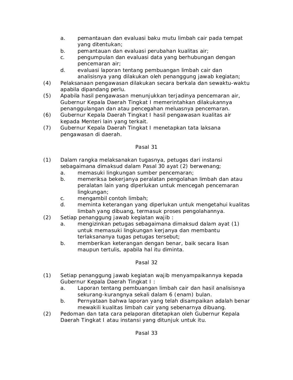 Peraturan Pemerintah No. 20 Tahun 1990 tentang Pengendalian Pencemara…
