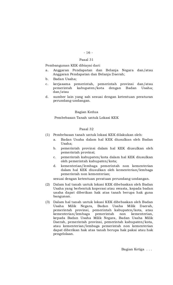 Peraturan Pemerintah No. 2 Tahun 2011 tentang Penyelenggaraan Kawasan…