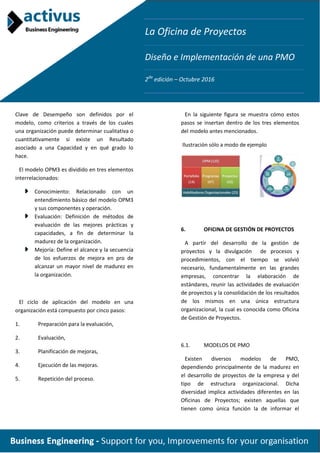 PMO - Diseño e Implementación | PDF