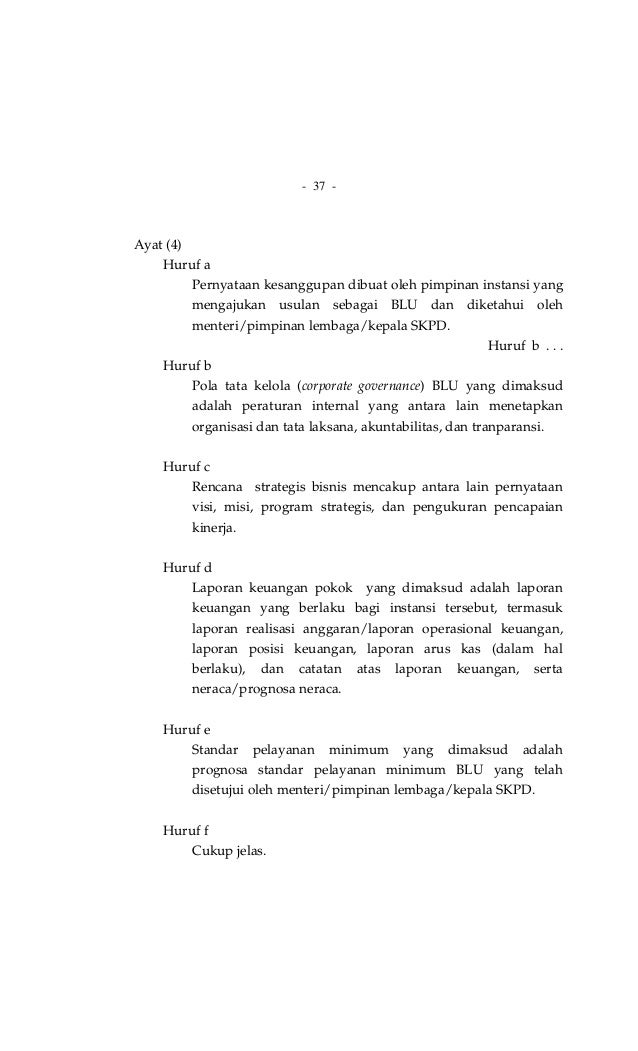 Peraturan Pemerintah No. 23 Tahun 2005 tentang Pengelolaan 