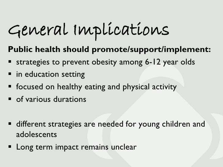 Childhood Obesity Prevention: What's the Evidence?