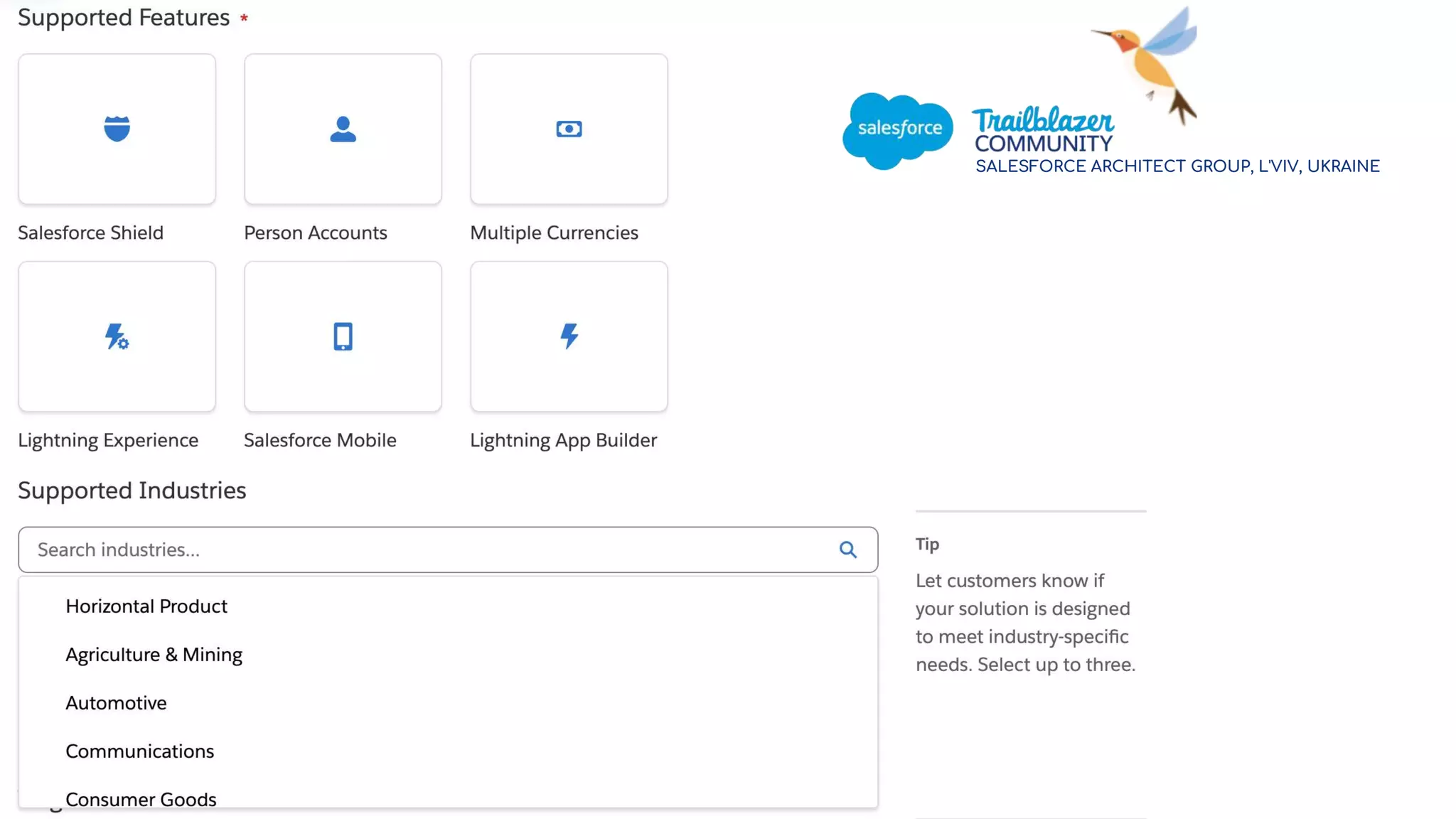 SALESFORCE ARCHITECT GROUP, L'VIV, UKRAINE
 