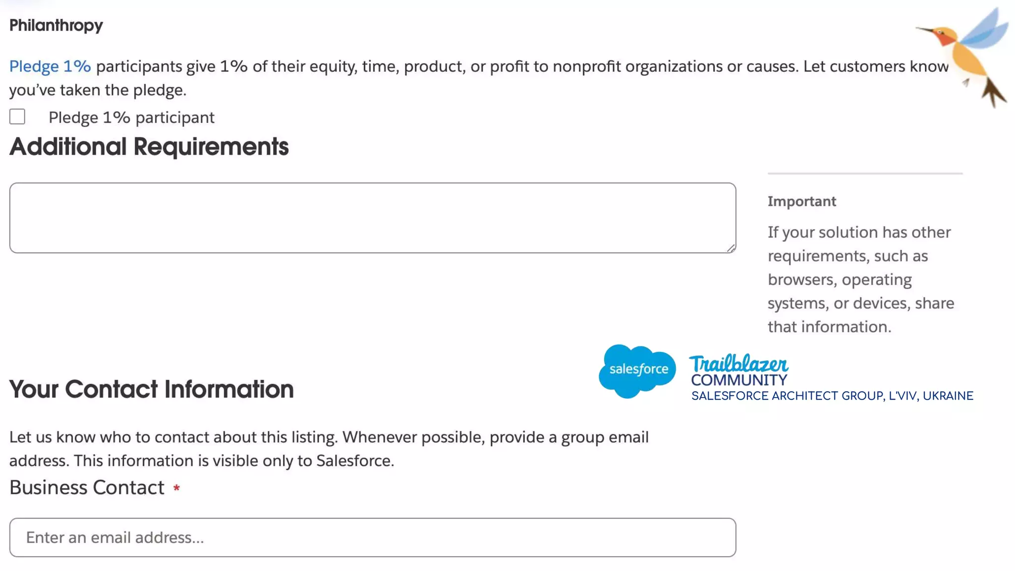 SALESFORCE ARCHITECT GROUP, L'VIV, UKRAINE
 
