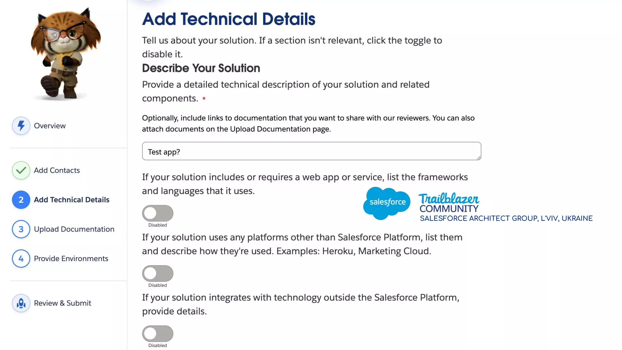 SALESFORCE ARCHITECT GROUP, L'VIV, UKRAINE
 