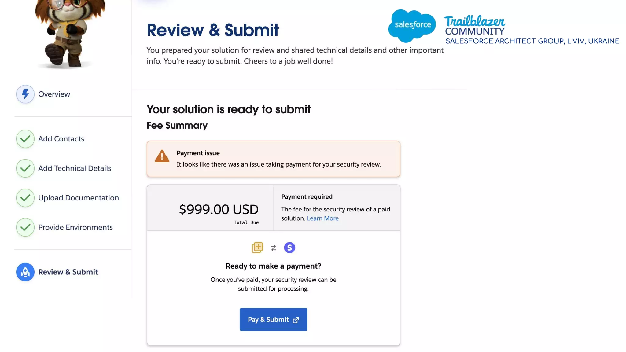SALESFORCE ARCHITECT GROUP, L'VIV, UKRAINE
 