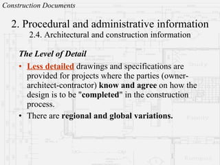 Architectural Professional Practice - Construction Documents | PPT