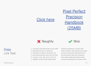 Click here

Naughty
 
Copy
Link Text

Pixel Perfect
Precision
Handbook
(25MB)
Nice
describe its destination, as well as ma...