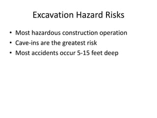 Pp3 construction safety - excavation safety | PPTX