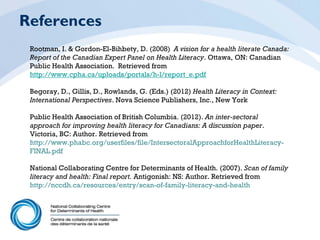 Improving the Health of Adults with Limited Literacy: What's the Evidence?