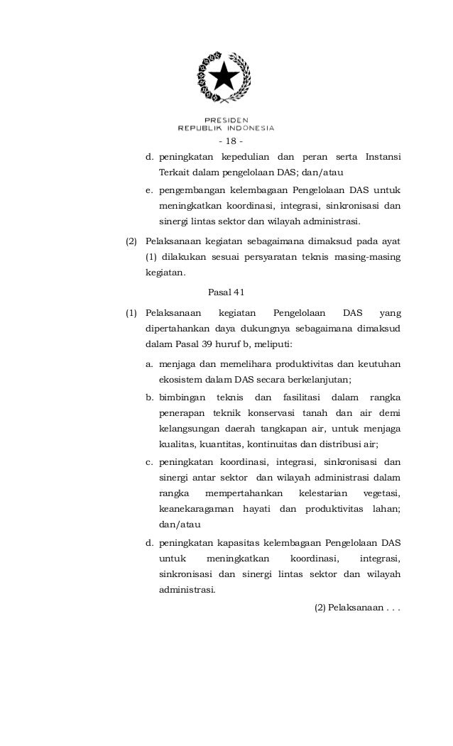 kejadian pasal 2 ayat 18 Peraturan Pemerintah No 37 Tahun 2020 tentang Pengelolaan 