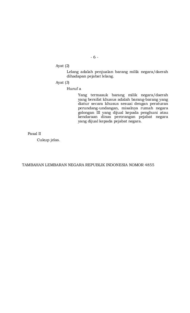 pp nomor 6 tahun 2008 pp nomor 6 tahun 2008