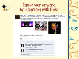 Expand your network  by integrating with Flickr 