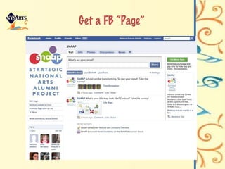 Get a FB “Page” 
