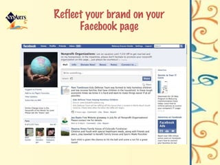 Reflect your brand on your Facebook page 
