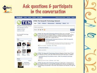 Ask questions & participate  in the conversation 