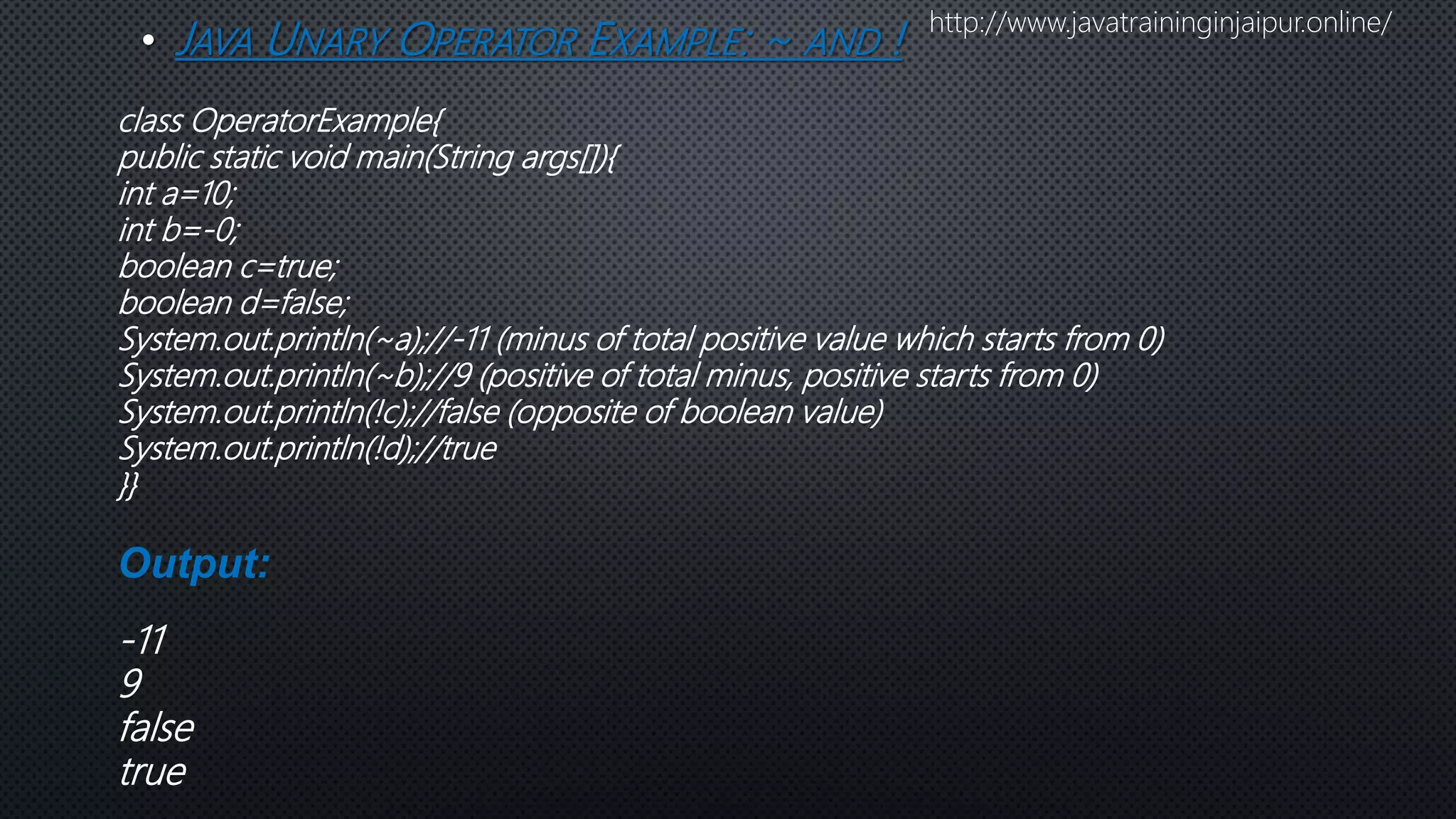Operators in Java | PPT