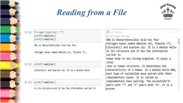 File Handling Python | PPTX