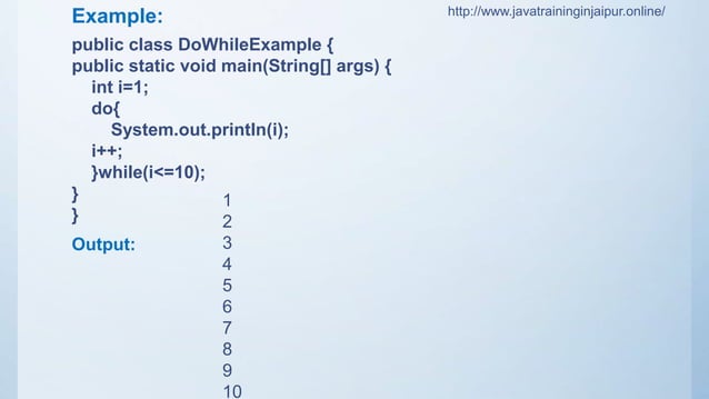 Java do-while Loop | PPT