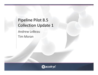 Pipeline Pilot 8.5
Collection Update 1
Andrew LeBeau
Tim Moran
 