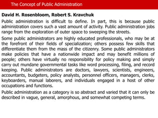 Definition & Concepts of Public Administration | PPT