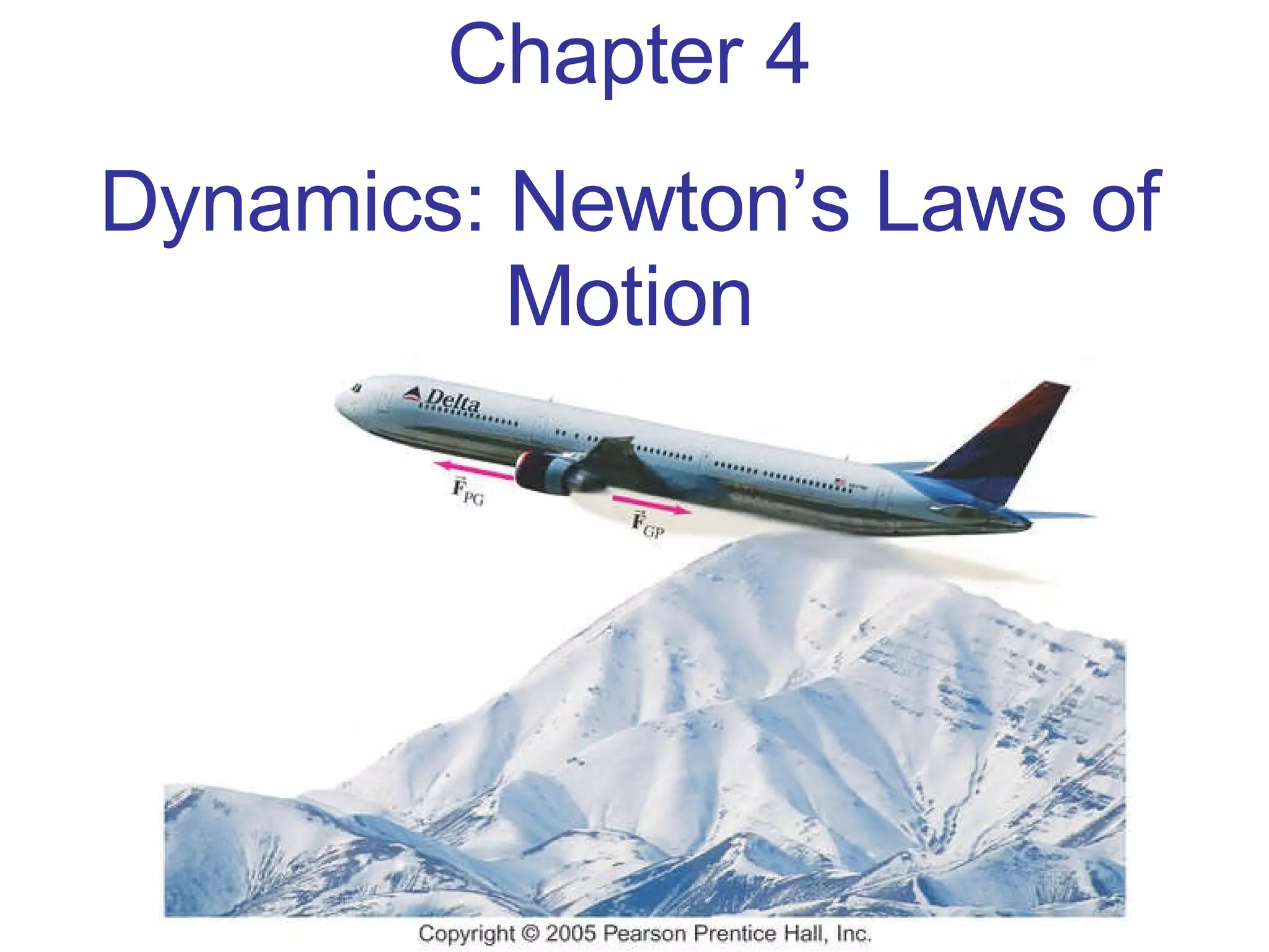 Chapter 4 Dynamics: Newton’s Laws of Motion 