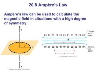 20.8 Amp è re’s Law Amp è re’s law can be used to calculate the magnetic field in situations with a high degree of symmetry. 