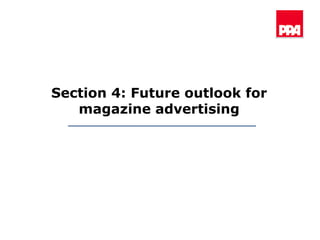 Section 4: Future outlook for magazine advertising 