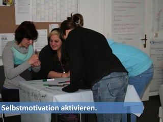 Selbstmotivation aktivieren.
 