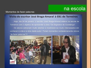 na escola Momentos de fazer palavras 
 